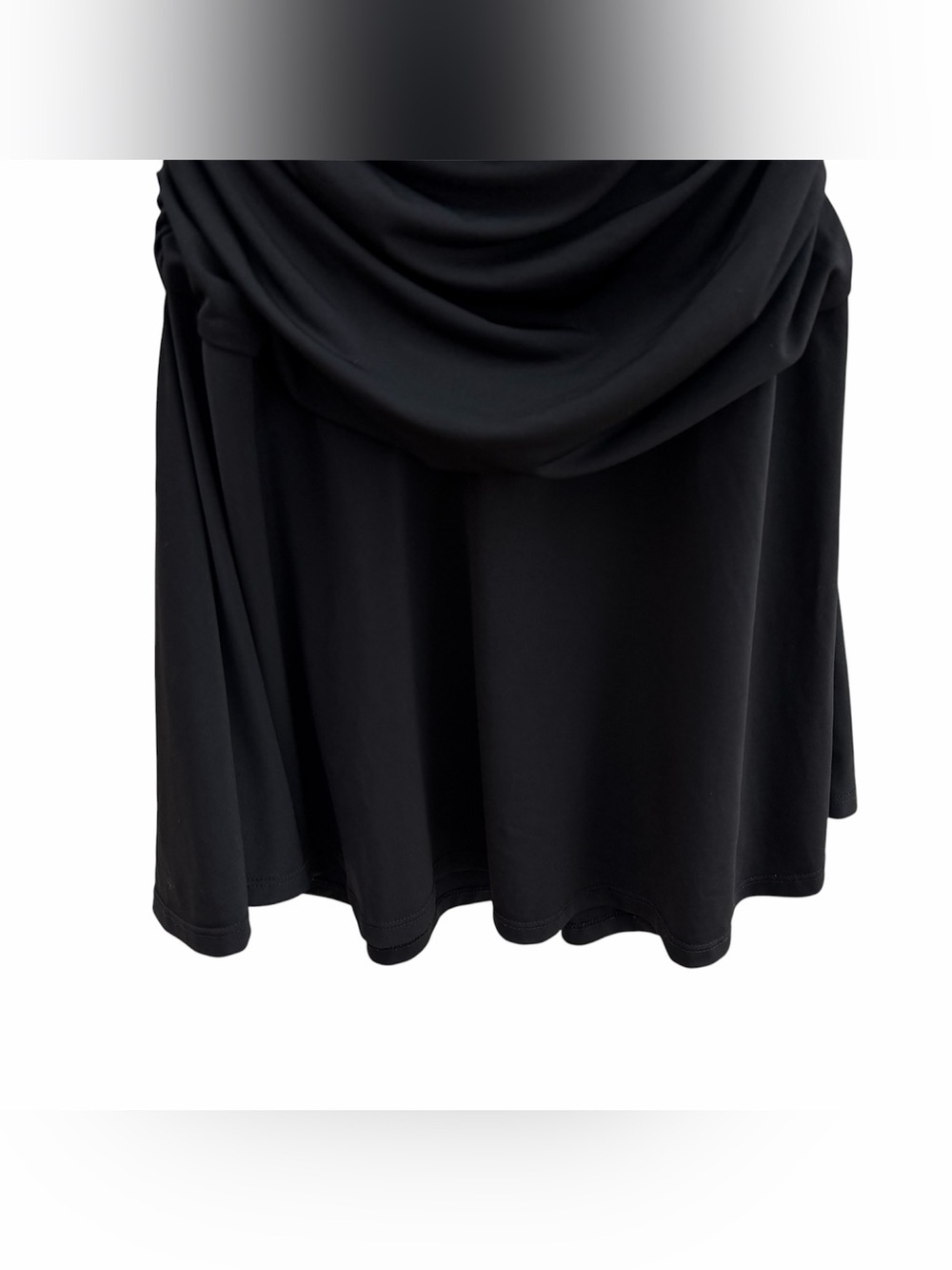Revolve Camila Coelho Strapless Black Ruched Drop Waist Mini Dress - Picture 3 of 9